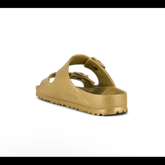Birkenstock Eva Arizona Sandal in Glamour Gold EU 37 Narrow - Picture 2 of 6